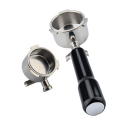 Portafilter z dvojnim izlivom 4Barista 51 mm – De’Longhi Dedica (črn ročaj)
