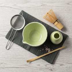 Matcha set 4Barista (light green) – komplet za pripravo čaja matcha iz keramike 