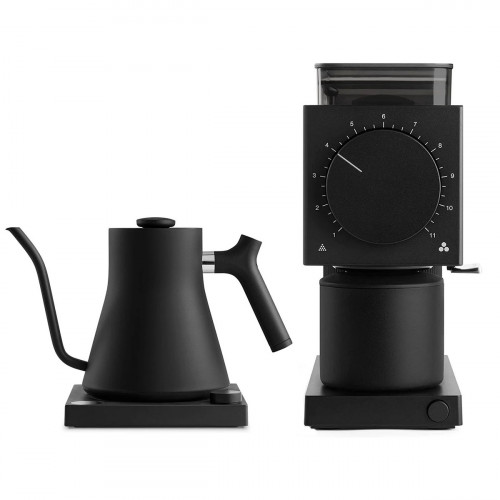 Fellow Ode + Stagg EKG black | Električni mlinček za kavo + Gooseneck kuhalnik vode