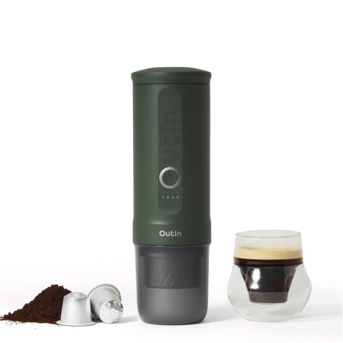 OutIn Nano 2 (Forest green) - potovalni aparat za kavo